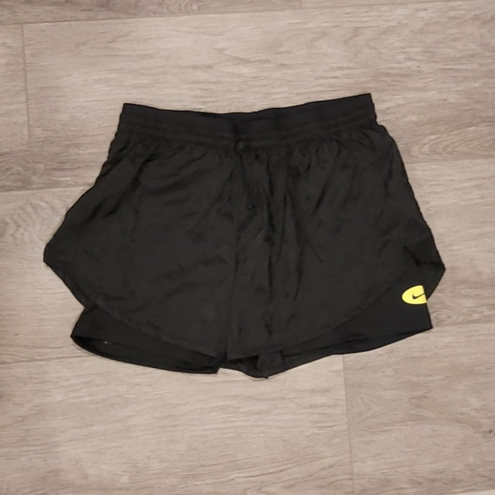 Nike A1 Training Black Shorts with Inner Tights Womens